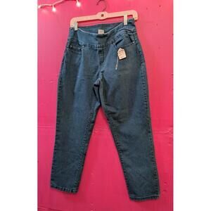 Time and Tru Blue Wash Denim Stretch Waist Jeans M 8/10